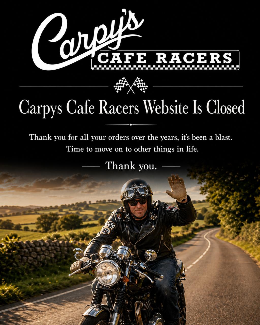 Carpy's Cafe Racers — 26 Years