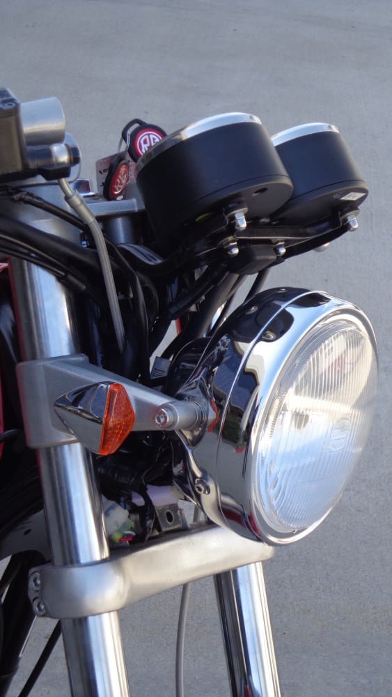 H4 Motorrad Scheinwerfer klar schwarz 7 " Honda CB 1000 CB 750 CB 500 head light