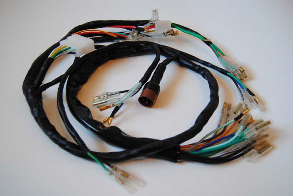 wire harness F 33 Honda CB 750 Four K0 K1 K2 Kabelhalter Set Metall Band set 