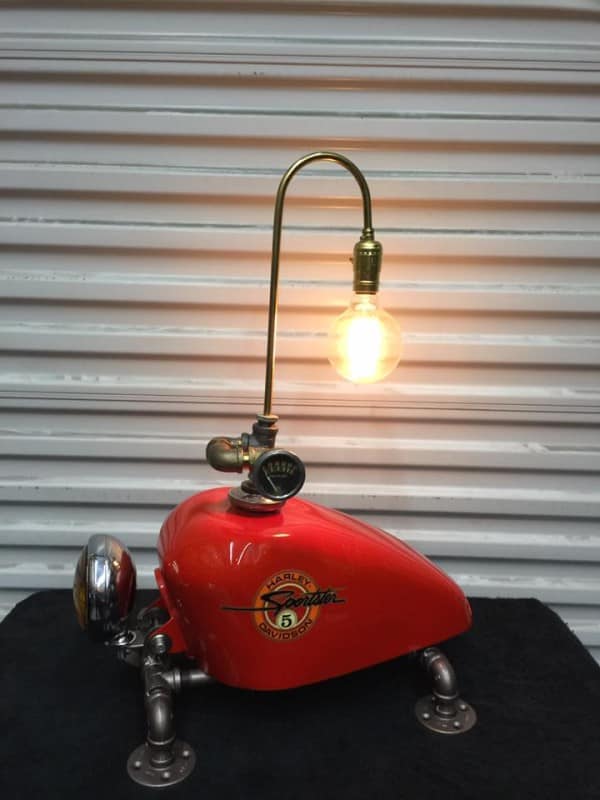 MOTORCYCLE GAS TANK LAMP ( Sportster ) Carpy’s Cafe Racers